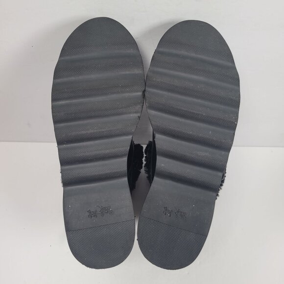 Coach Urban Hiker Women's Black Leather Platform Ankle Boots US Size 5B - Picture 7 of 9